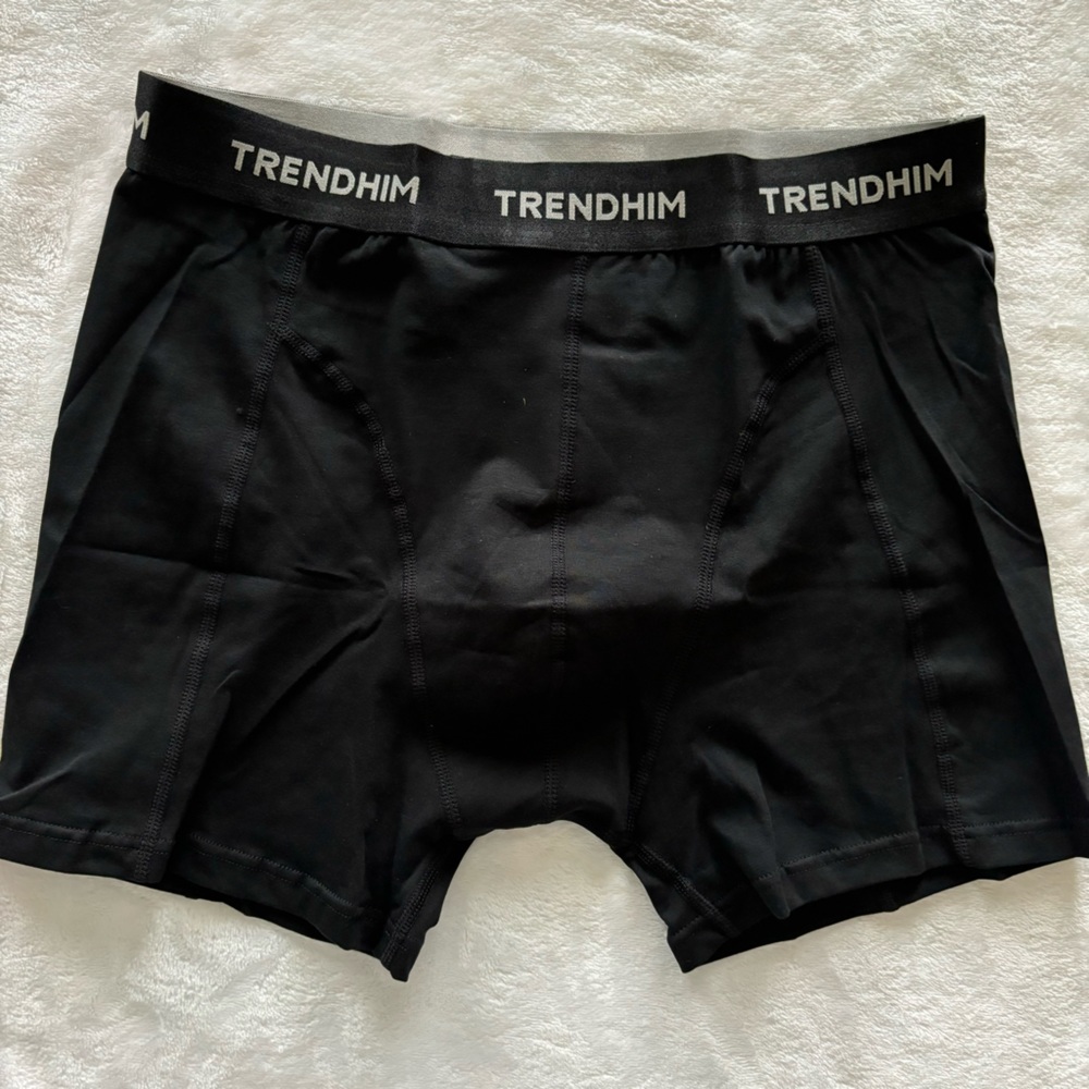 TRENDHIM 2-Pack Sit On These Men's Black Boxer Briefs--M